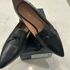 Cole Haan Women's Black Bow Loafers